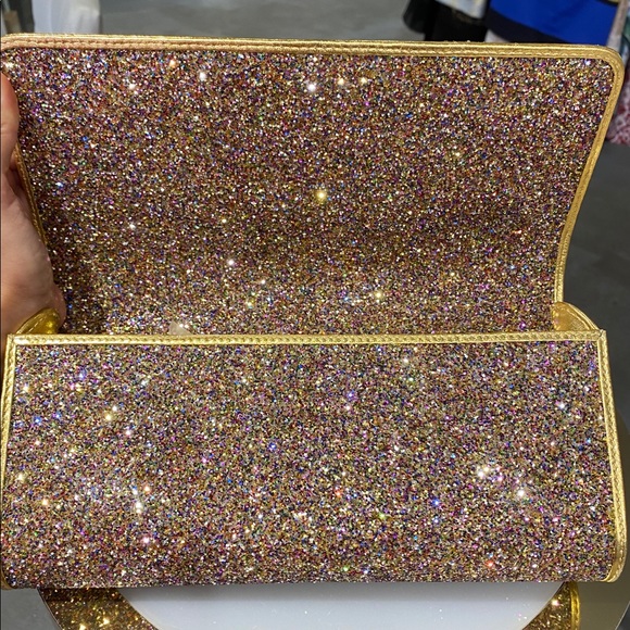 Perrin Paris Glitter Glove Clutch - Picture 7 of 10